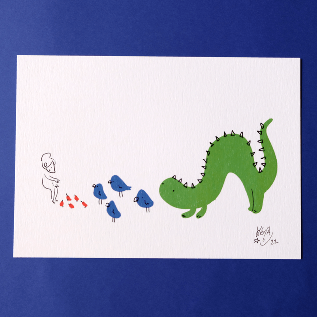 Nourrir les dinos 